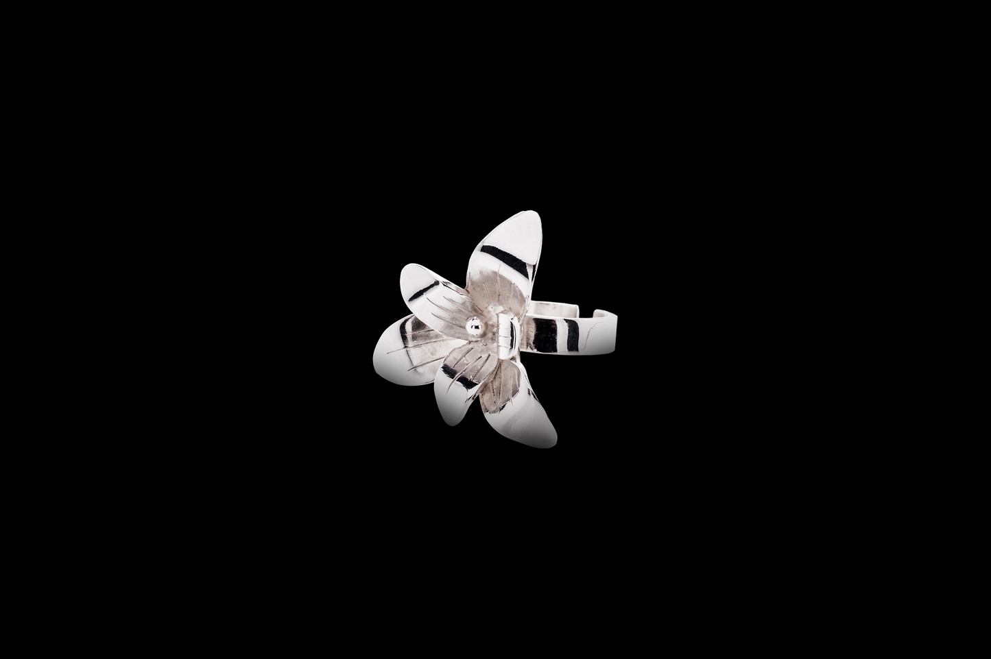 BIA19 Orchidée bague