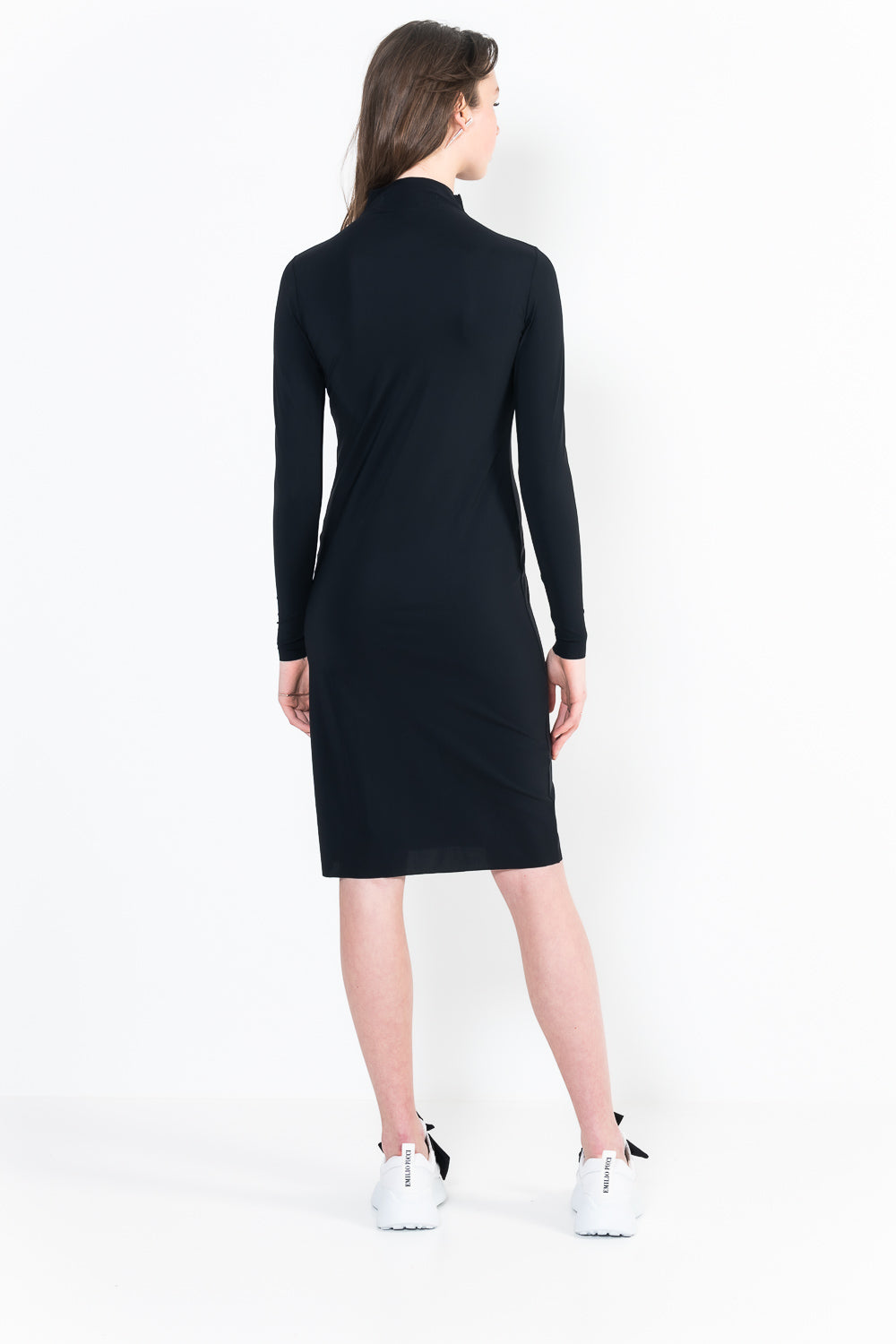 L13Bis Robe marcel col montant manches longues courte