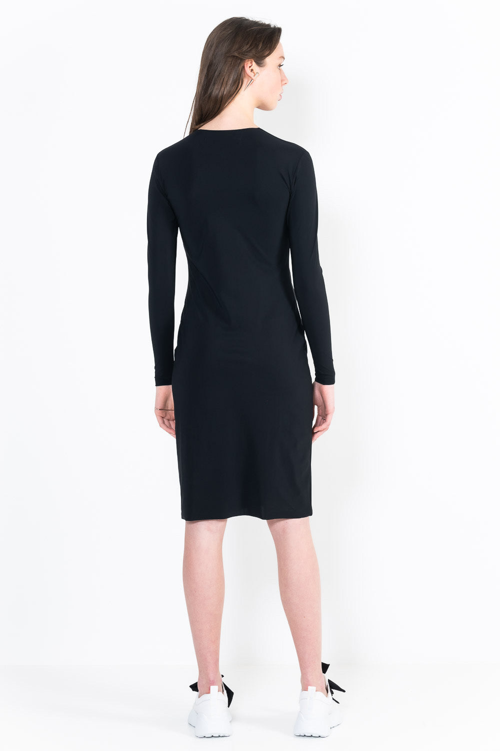 L12Bis robe encolure U manches longues courte