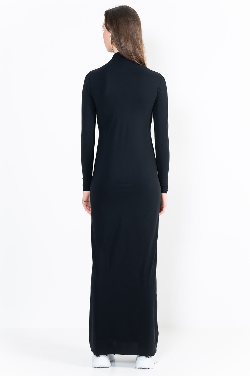 L13Ter Robe col montant manches longues longue