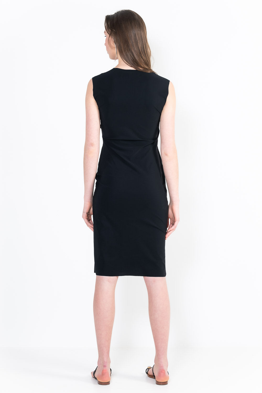 L29Bis Robe cache coeur sans manches courte