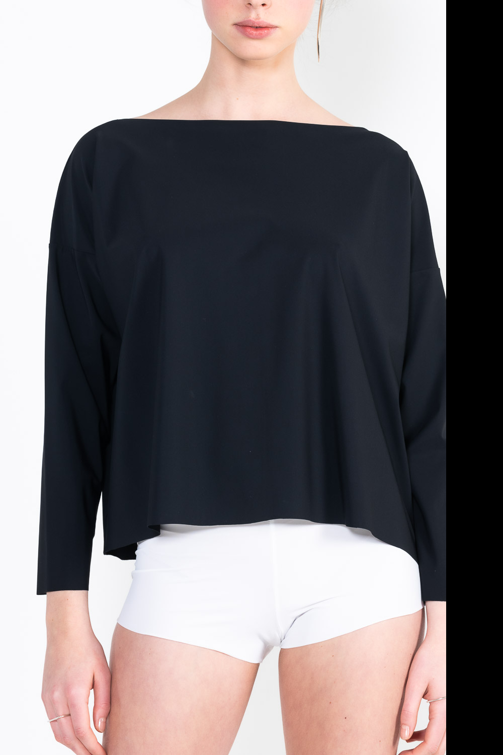 L61 Boat neck jogging sweater