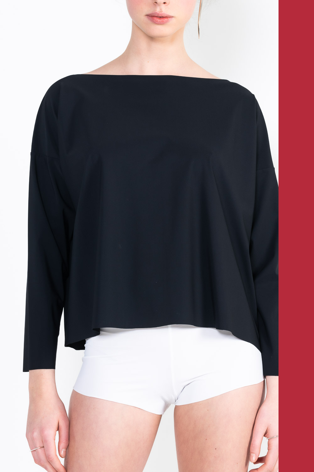 L61 Boat neck jogging sweater