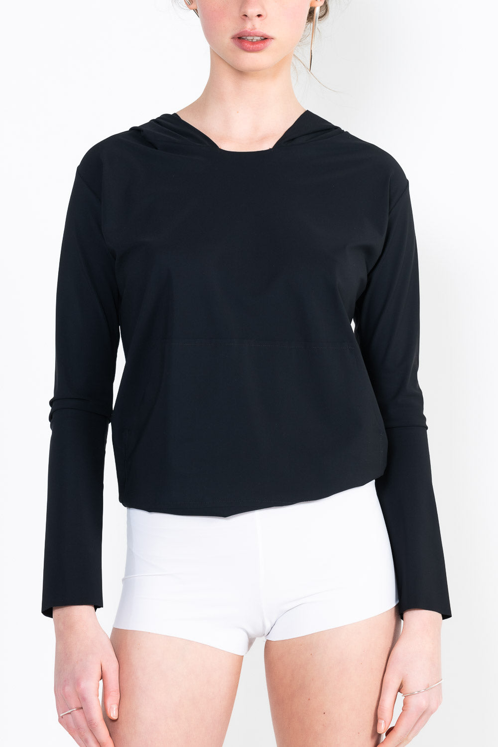 L69 Short hooded jogging sweater