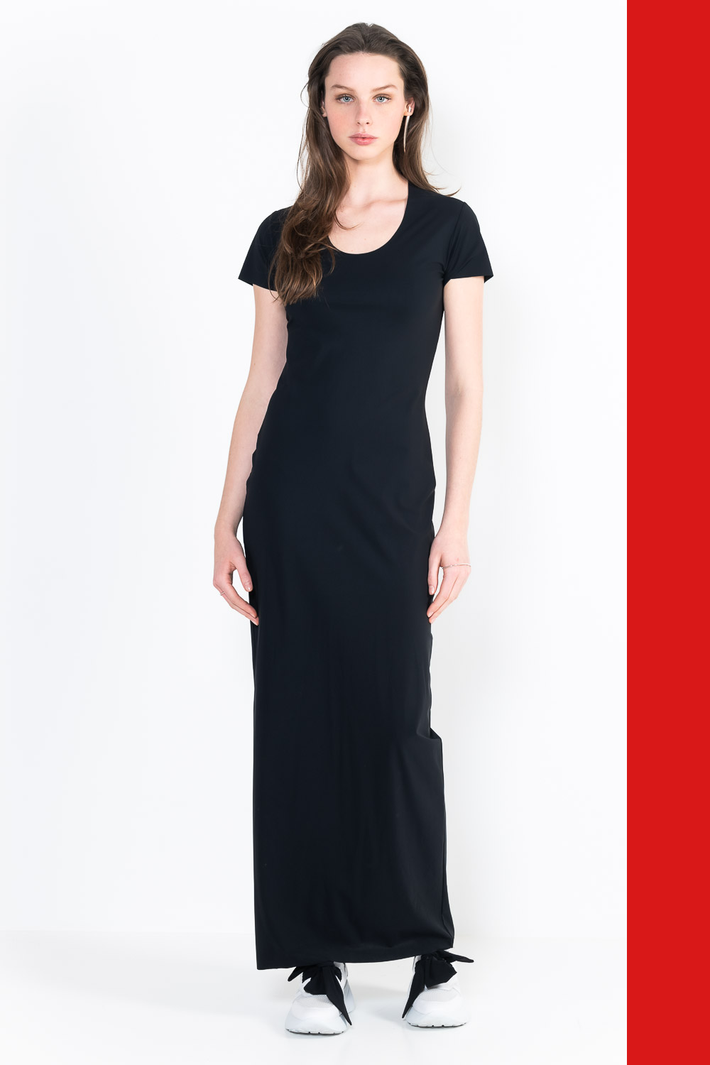 L9Ter Robe col U manches courtes longue