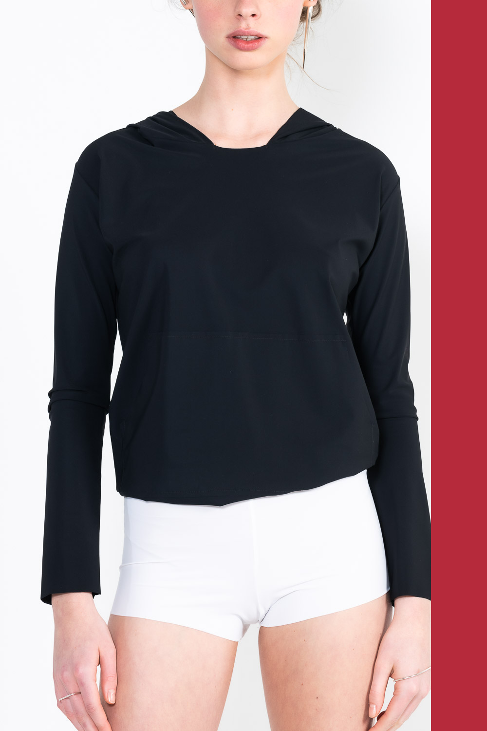 L69 Short hooded jogging sweater