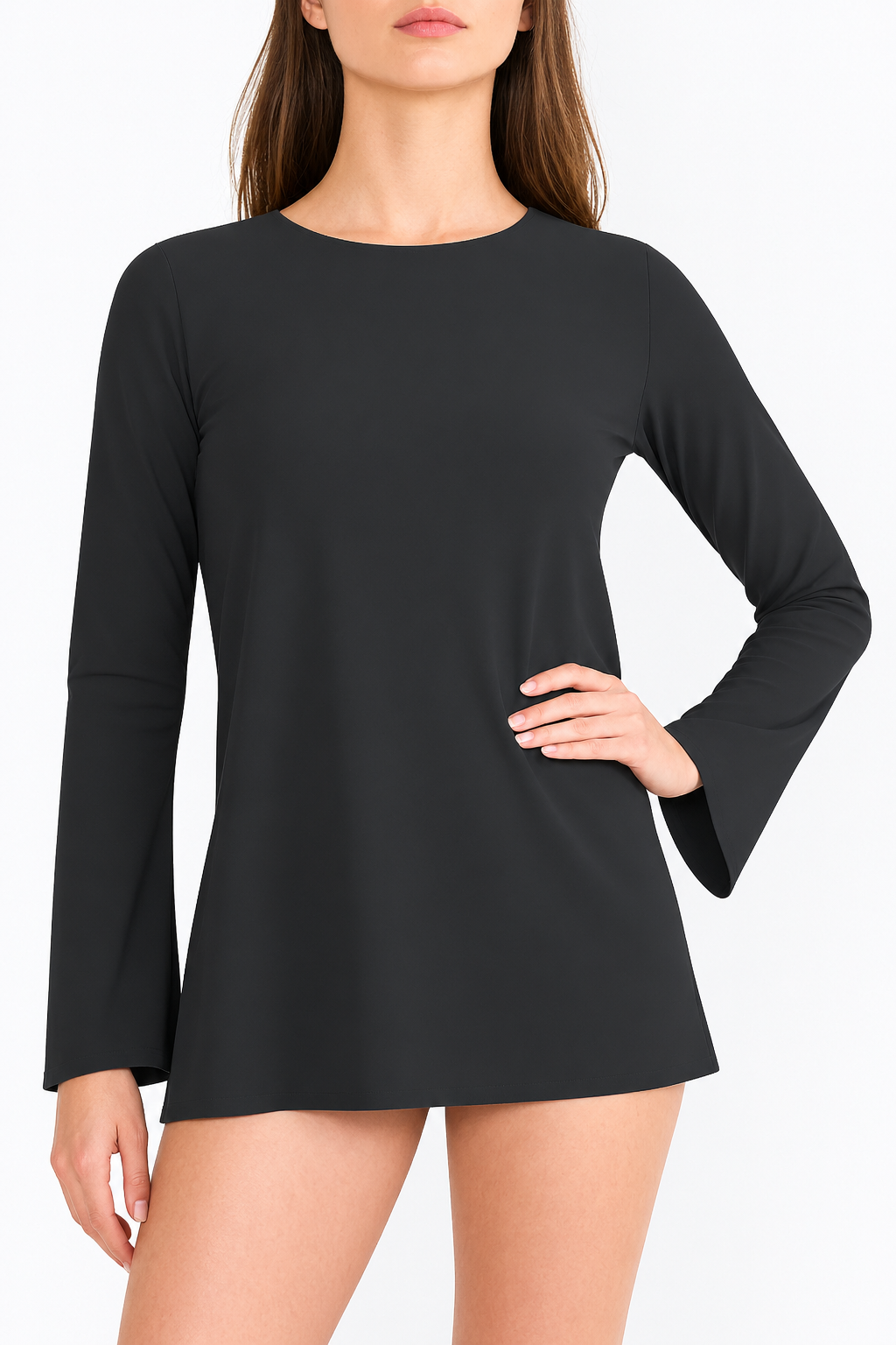 L90 Long sleeve trumpet top