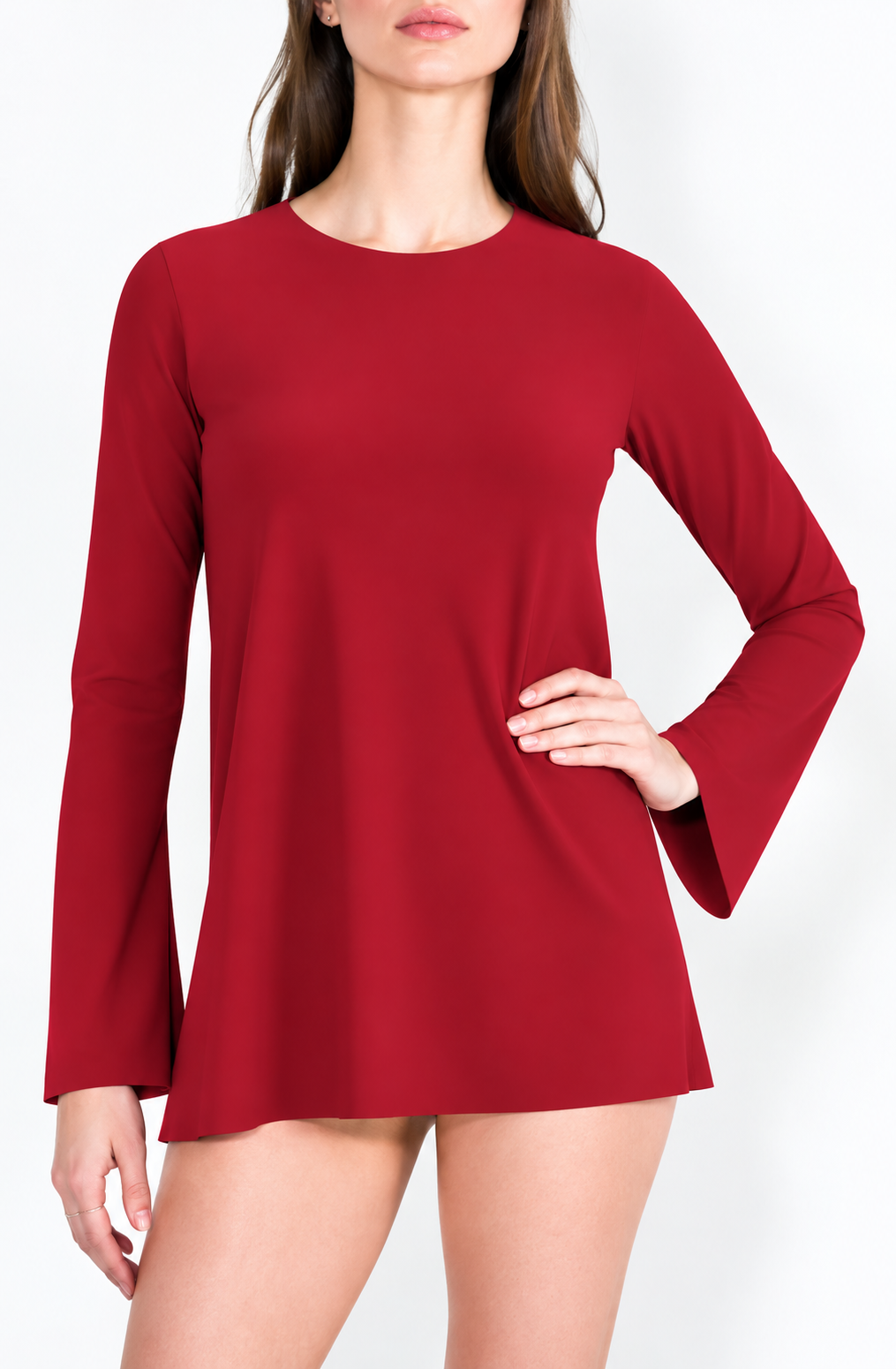 L90 Long sleeve trumpet top