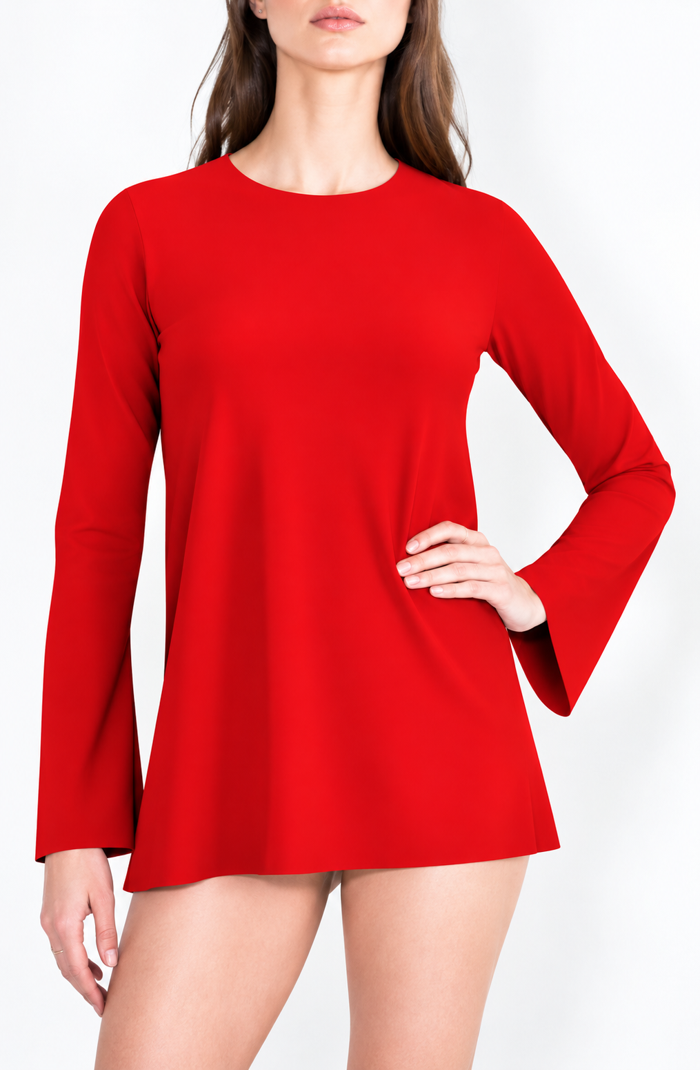 L90 Long sleeve trumpet top