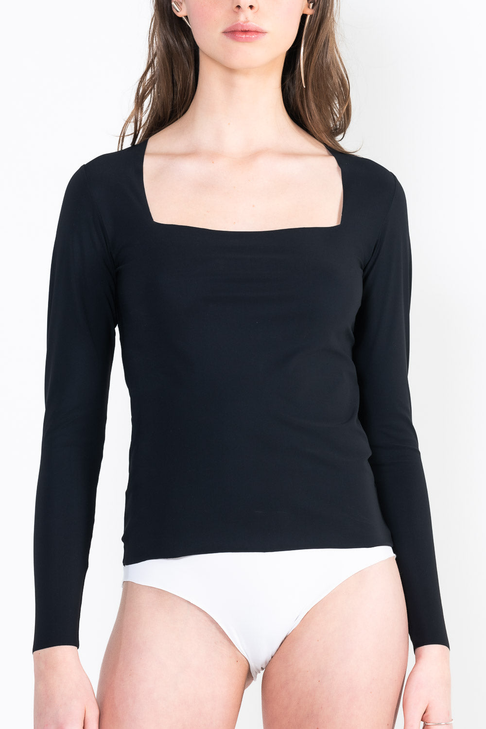 L39 Long-sleeved trapeze top