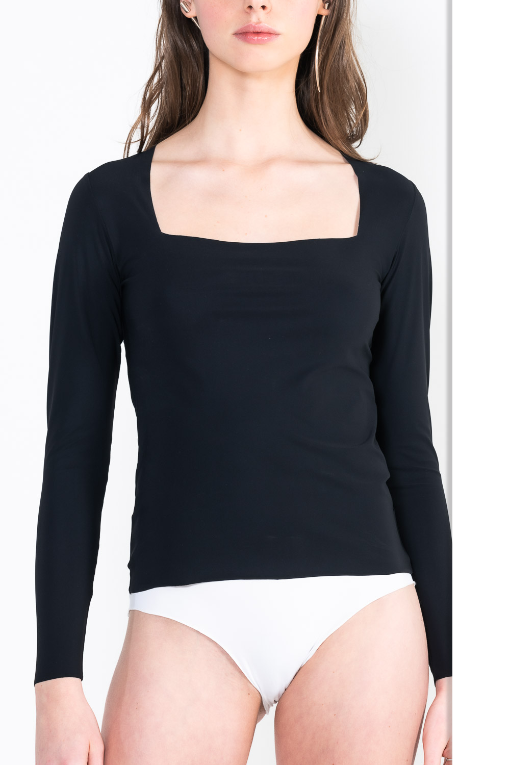 L39 Long-sleeved trapeze top