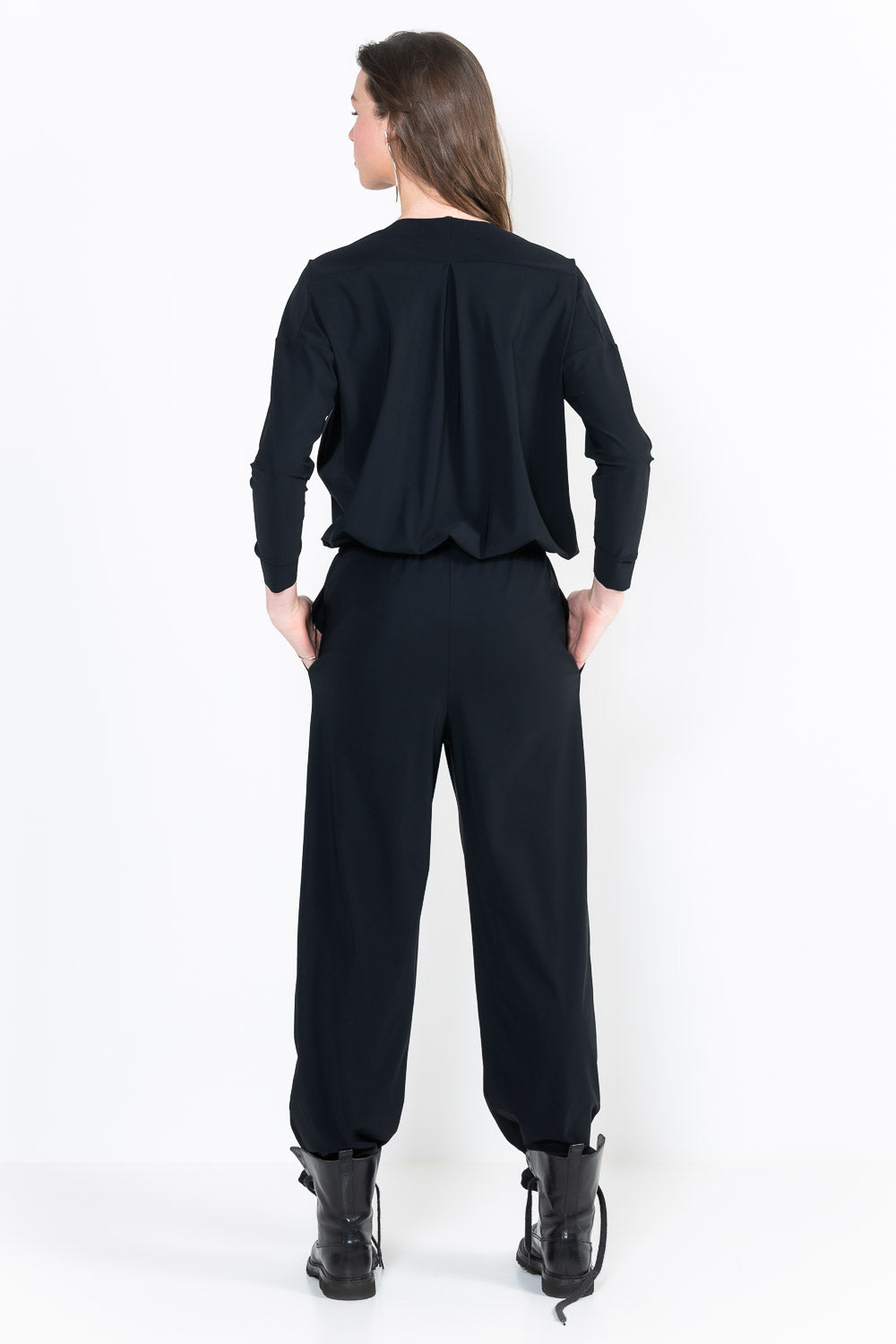 L76 2-pocket blouse jumpsuit